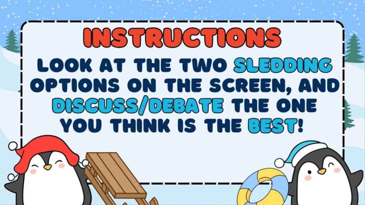 Snowy Sledding Showdown image number null